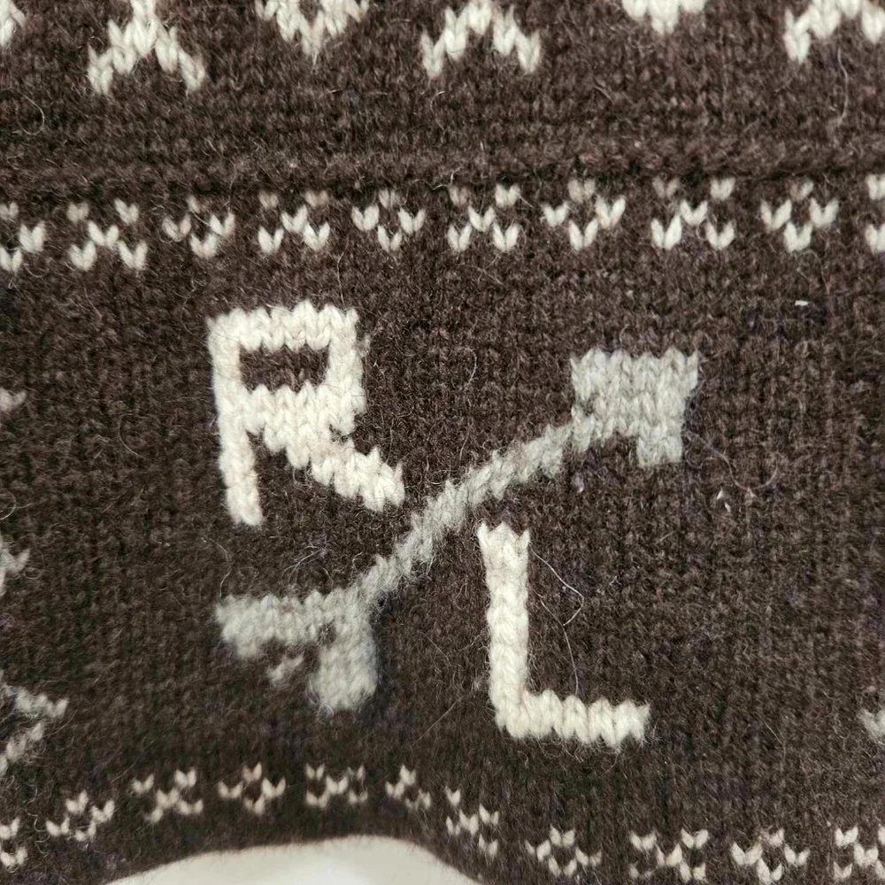 Ralph Lauren Brown Zip Up Knit - Picture 3 of 3
